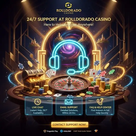 24/7 Support at RollDorado Casino – We're Always Here for You